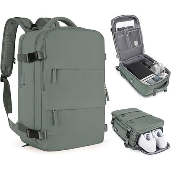 Travel Backpack For Women Men Airline Approved Carry On Backpack Flight - Picture 7 of 7